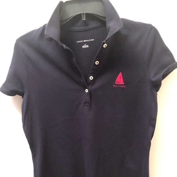 Tommy Hilfiger Womens Classic Polo Shirt Navy Blue. Size Medium. - Picture 1 of 7